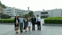 台灣教育部國際及兩岸教育司楊敏玲司長（右三）訪問中大